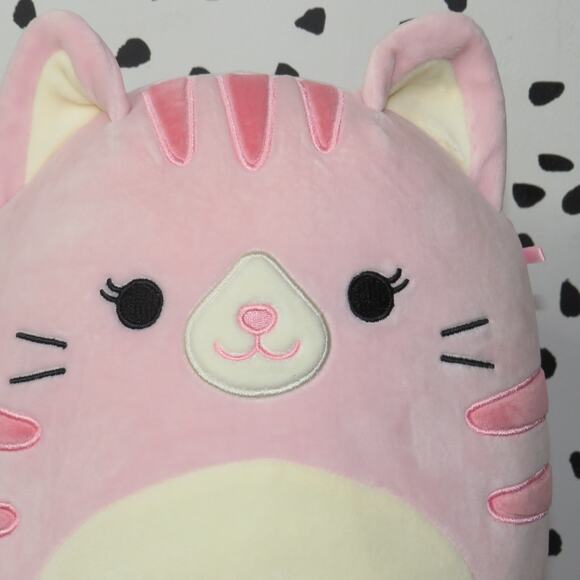 Kellytoy Squishmallows Laura the Pink Cat Plush Stuffed Toy - Picture 2 of 4